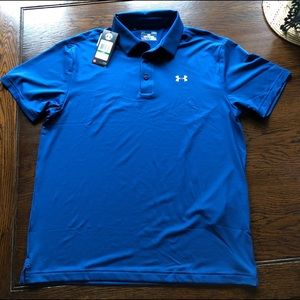 Under Armour golf polo blue large new with tags